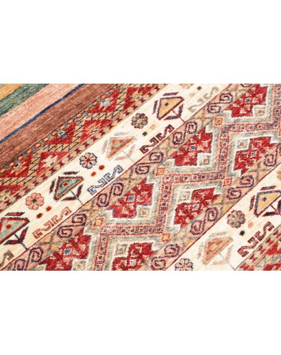 Tappeto Samarkand Pakistan marrone bianco 164x239