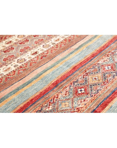 Tappeto Samarkand Pakistan marrone bianco 164x239