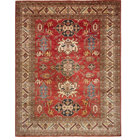 Tappeto Kazak Fine Pakistan marrone grigio 254x328