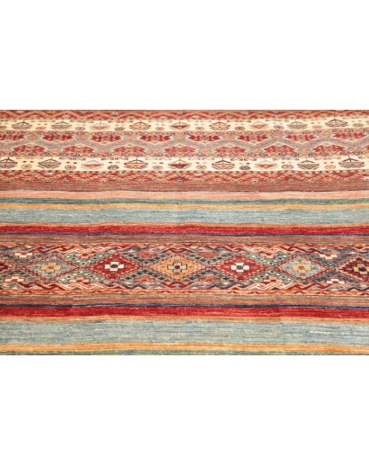 Tappeto Samarkand Pakistan marrone bianco 164x239