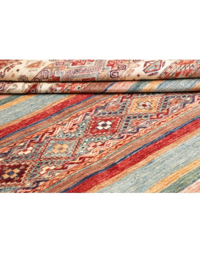 Tappeto Samarkand Pakistan marrone bianco 164x239