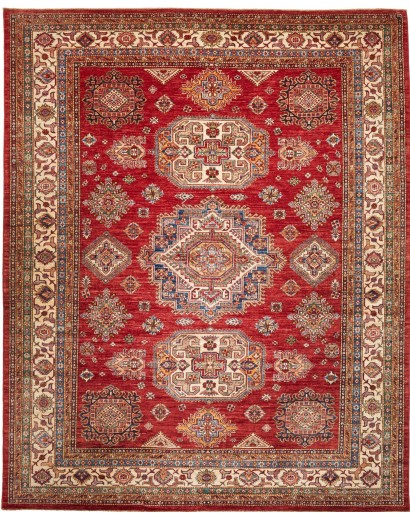 Tappeto Kazak Fine Pakistan marrone arancione 257x316