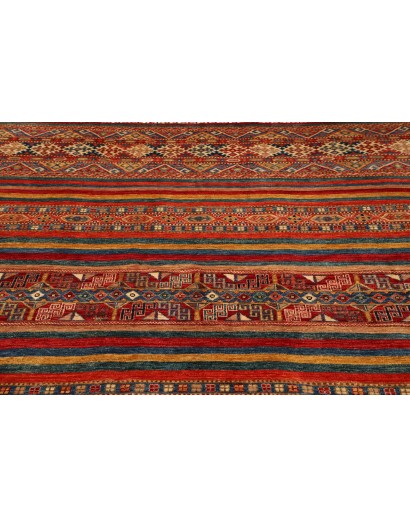 Tappeto Samarkand Pakistan rosso marrone 199x245