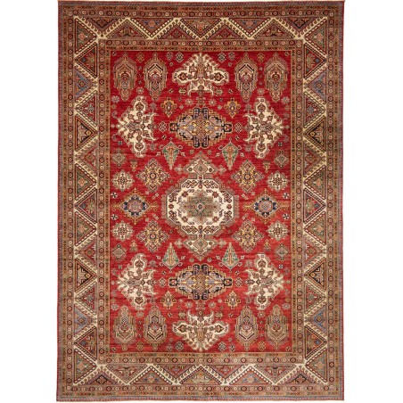 Tappeto Kazak Fine Pakistan marrone grigio 275x384
