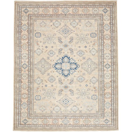 Tappeto Kazak Fine Pakistan bianco azzurro 247x308