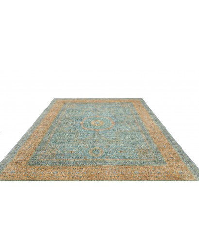 Tappeto Mamlouk Pakistan azzurro grigio 246x290