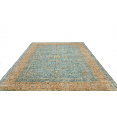 Tappeto Mamlouk Pakistan azzurro grigio 246x290