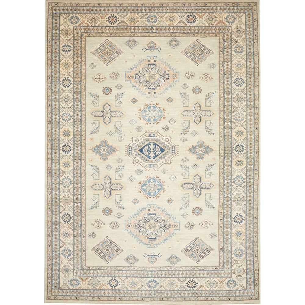 Tappeto Kazak Fine Pakistan bianco 264x375
