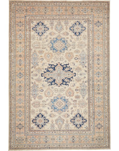 Tappeto Kazak Fine Pakistan beige azzurro 271x396
