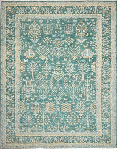 Tappeto Zigler Fine Pakistan verde giallo 279x354