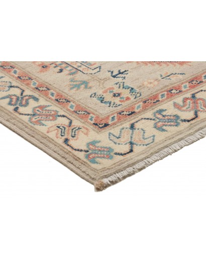Tappeto Kazak Afghanistan marrone azzurro 83x292