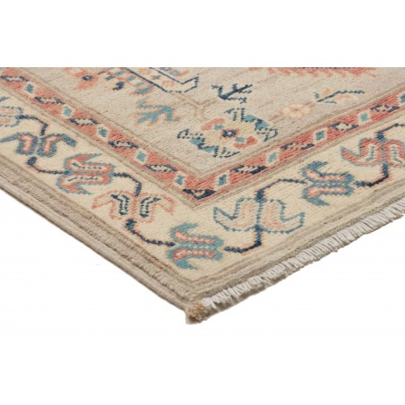 Tappeto Kazak Afghanistan marrone azzurro 83x292