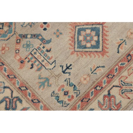Tappeto Kazak Afghanistan marrone azzurro 83x292
