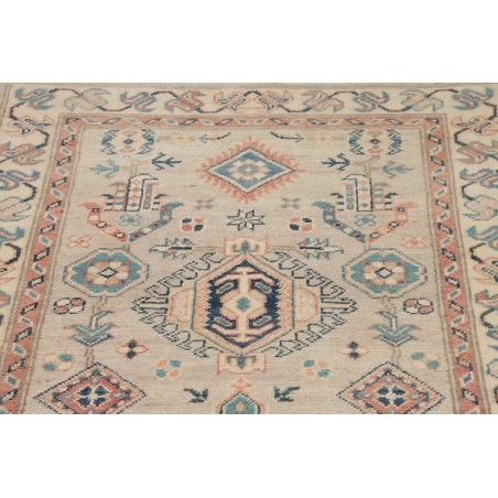Tappeto Kazak Afghanistan marrone azzurro 83x292