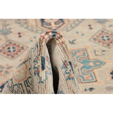 Tappeto Kazak Afghanistan marrone azzurro 83x292