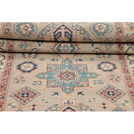 Tappeto Kazak Afghanistan marrone azzurro 83x292