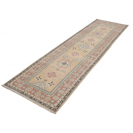 Tappeto Kazak Afghanistan marrone bianco 85x294