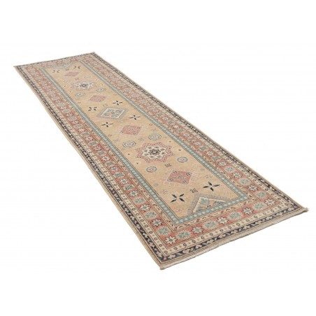 Tappeto Kazak Afghanistan marrone bianco 85x294