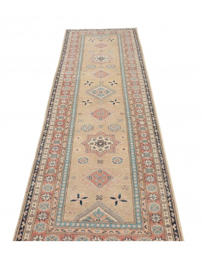 Tappeto Kazak Afghanistan marrone bianco 85x294