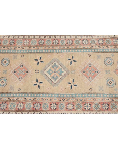 Tappeto Kazak Afghanistan marrone bianco 85x294