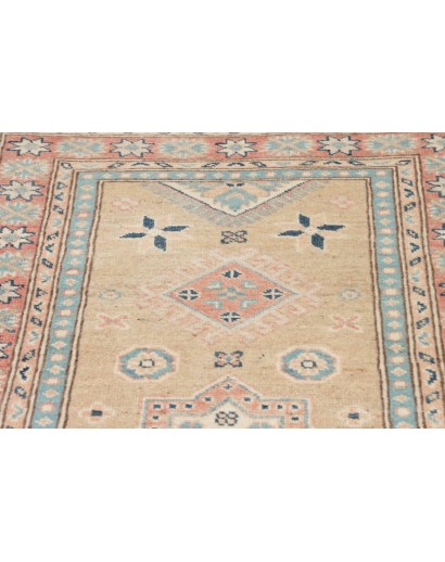 Tappeto Kazak Afghanistan marrone bianco 85x294