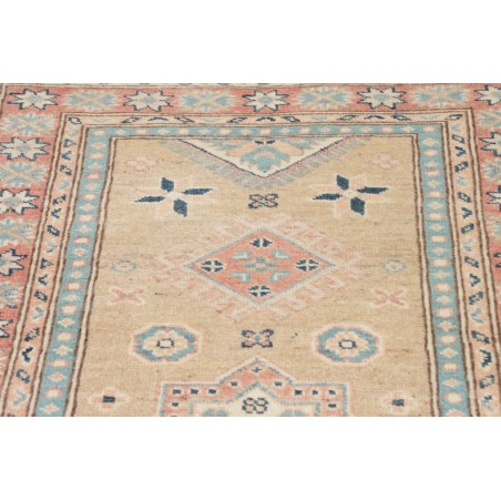 Tappeto Kazak Afghanistan marrone bianco 85x294