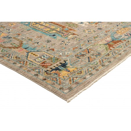 Tappeto Tribal Pakistan bianco grigio 169x230