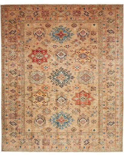 Tappeto Kazak Fine Pakistan marrone grigio 250x303