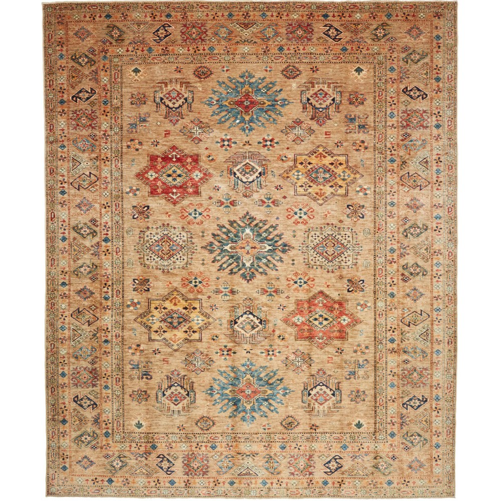 Tappeto Kazak Fine Pakistan marrone grigio 250x303 Tappeto Kazak Fine Pakistan marrone grigio 250x303