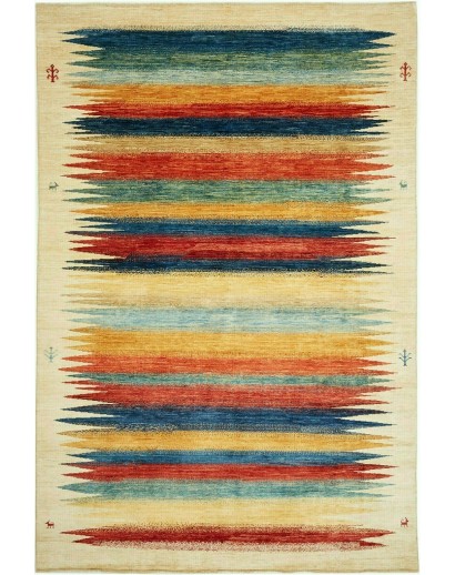 Tappeto Fun Collection Pakistan marrone grigio 198x295