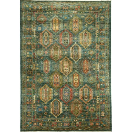 Tappeto Tribal Pakistan azzurro marrone 204x294