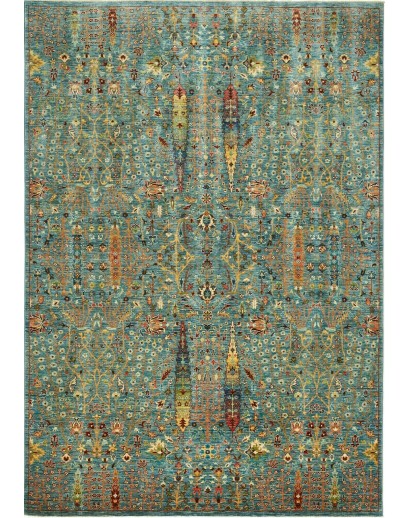 Tappeto Shahi Fine Pakistan azzurro 208x295