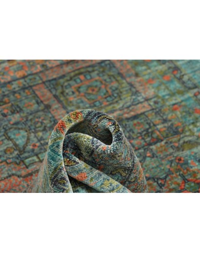 Tappeto Mamlouk Pakistan azzurro grigio 156x200