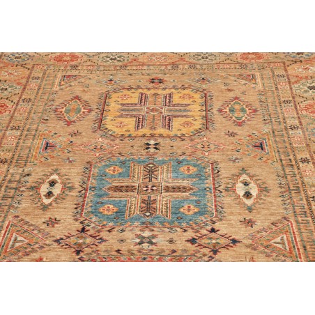 Tappeto Kazak Fine Pakistan marrone grigio 170x243