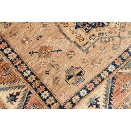 Tappeto Kazak Fine Pakistan marrone grigio 168x238