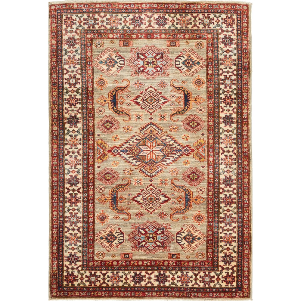 Tappeto Kazak Fine Pakistan marrone beige 118x178