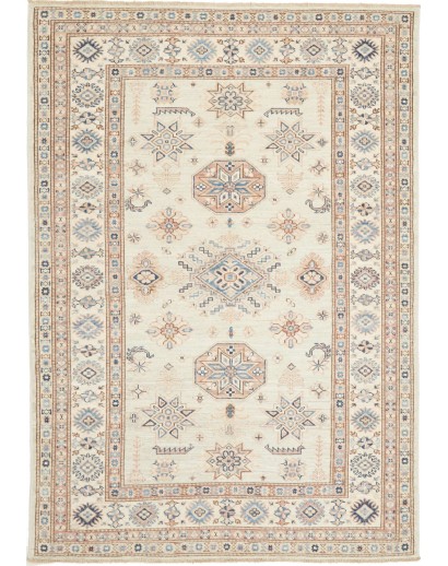 Tappeto Kazak Fine Pakistan bianco 124x178