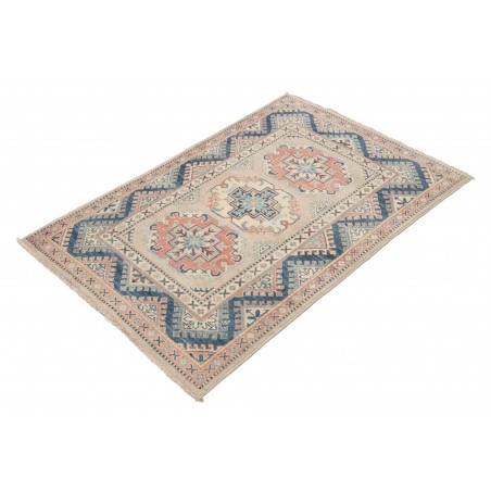 Tappeto Kazak Afghanistan beige grigio 96x141