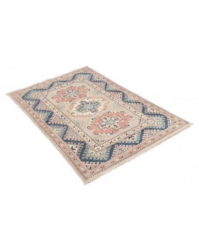 Tappeto Kazak Afghanistan beige grigio 96x141