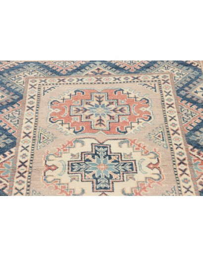 Tappeto Kazak Afghanistan beige grigio 96x141