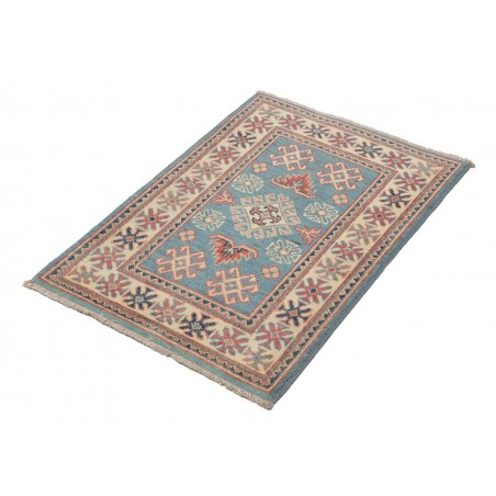 Tappeto Kazak Afghanistan marrone azzurro 62x85