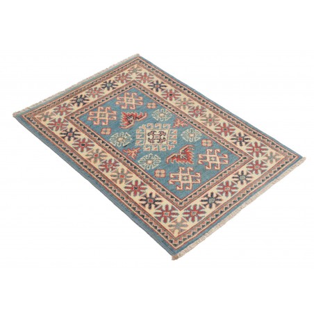 Tappeto Kazak Afghanistan marrone azzurro 62x85