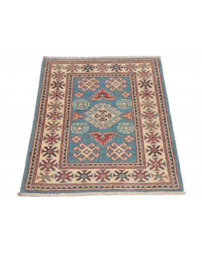 Tappeto Kazak Afghanistan marrone azzurro 62x85