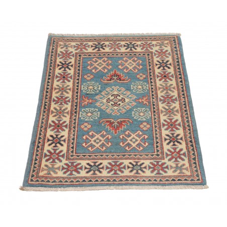 Tappeto Kazak Afghanistan marrone azzurro 62x85