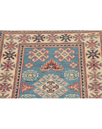 Tappeto Kazak Afghanistan marrone azzurro 62x85