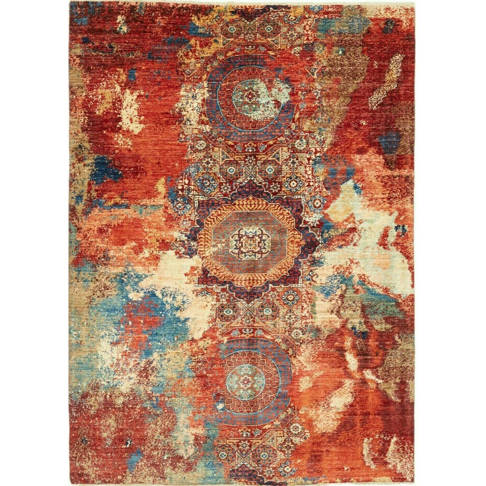 Tappeto Mona Pakistan marrone giallo 150x205 Tappeto Mona Pakistan marrone giallo 150x205