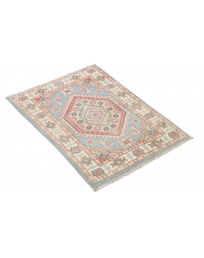 Tappeto Kazak Afghanistan beige bianco 61x85