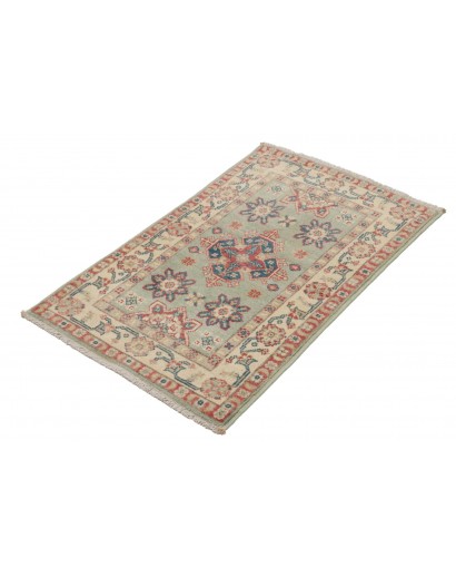 Tappeto Kazak Afghanistan marrone azzurro 57x91