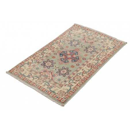 Tappeto Kazak Afghanistan marrone azzurro 57x91