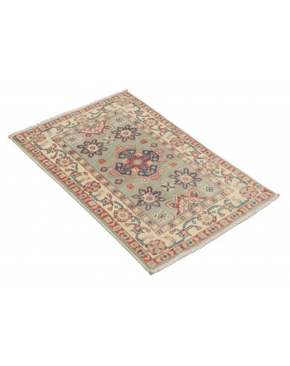 Tappeto Kazak Afghanistan marrone azzurro 57x91